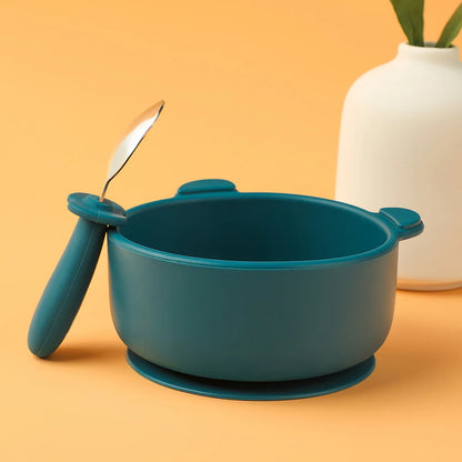 Baby Silicone Suction Bowl and Spoon Set