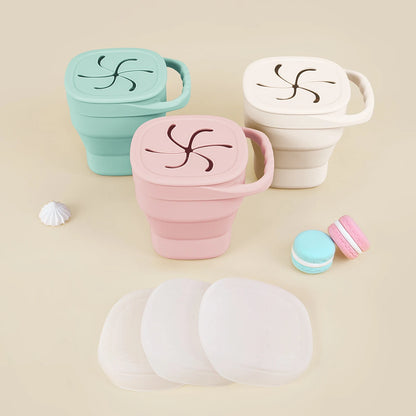 Portable Baby Silicone Snack Cup Box