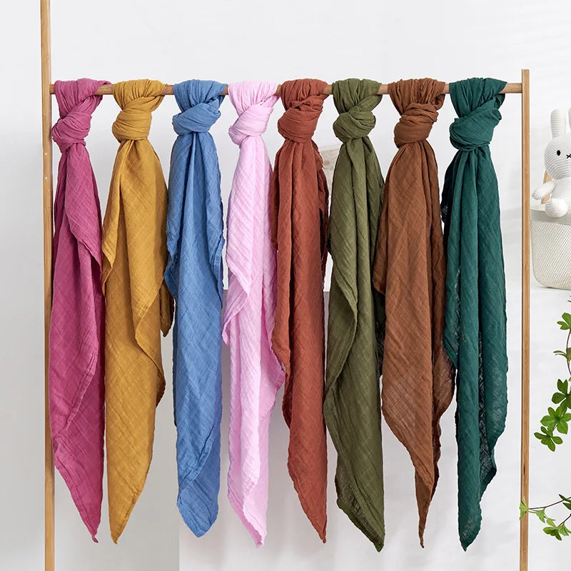 Multi Functional Muslin Swaddle Blanket Set for Newborn