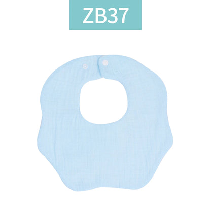 Crepe Cotton Muslin Baby Feeding Bib and Burp Cloth
