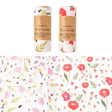 Cotton Muslin Baby Swaddle Pack Infant Blankets