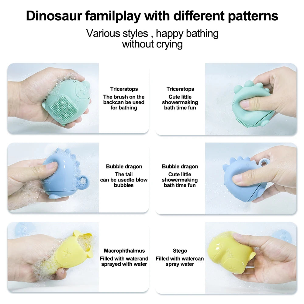 Dinosaur Bath Toys Floating Water Play Set for Kids