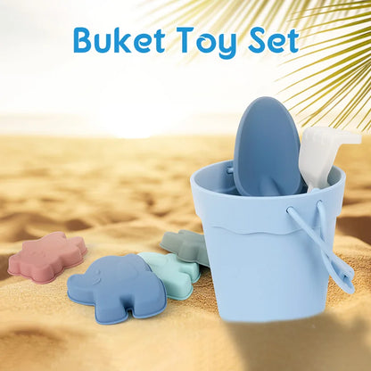 Silicone Sandbox Toy Set for Kids Outdoor Beach Play