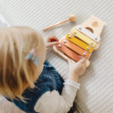 Cartoon Bear Xylophone with Wooden Mallets for Kids