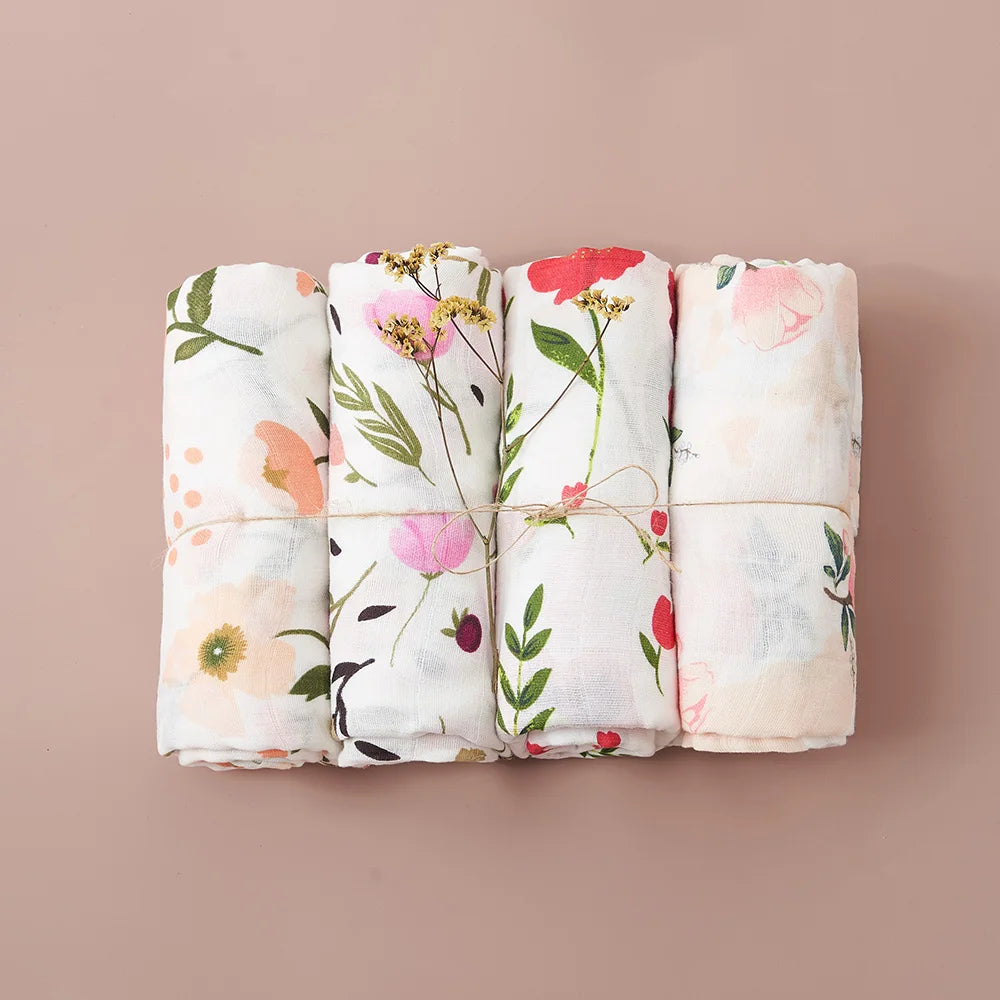 Multi Functional Muslin Swaddle Blanket Set for Newborn