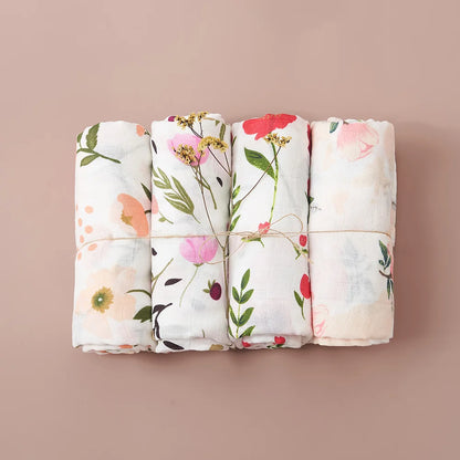 Multi Functional Muslin Swaddle Blanket Set for Newborn