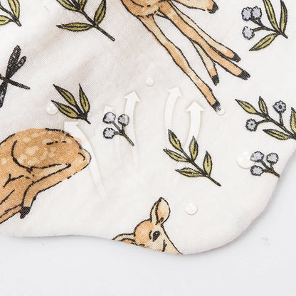 Crepe Cotton Muslin Baby Feeding Bib and Burp Cloth