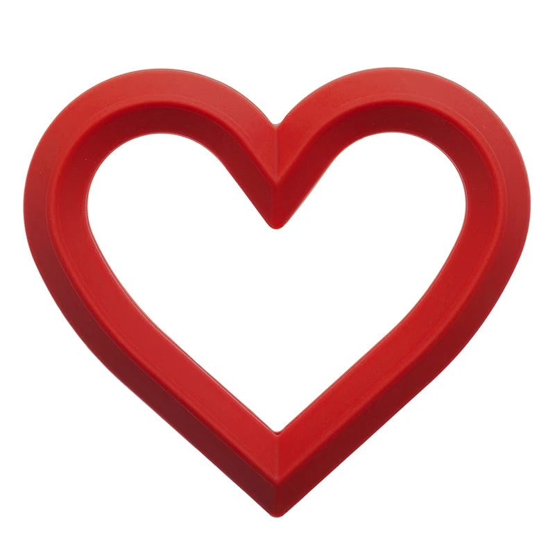 Silicone Heart Baby Teether Toy