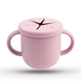 Silicone Baby Snack Cup Portable Spill Resistant Easy Grip