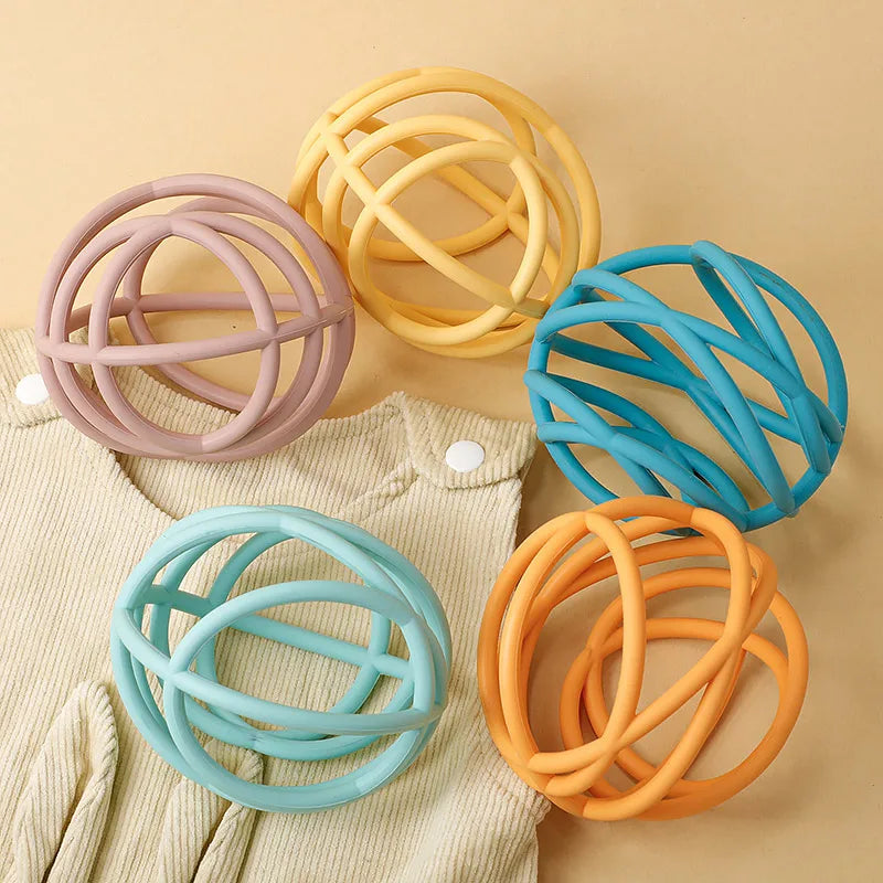 Baby Silicone Grip Ball Educational Teether