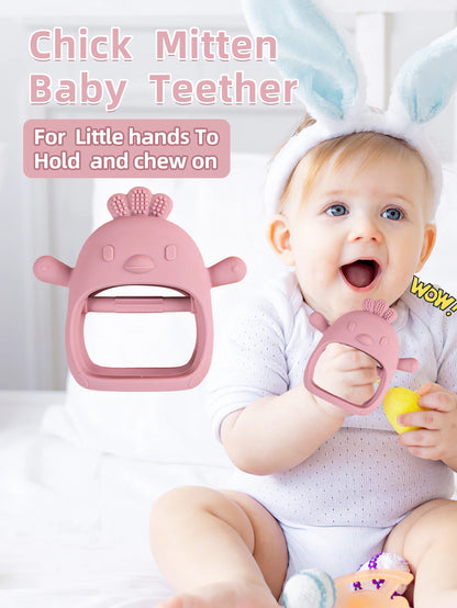 Baby Teething Gloves with Silicone Chew