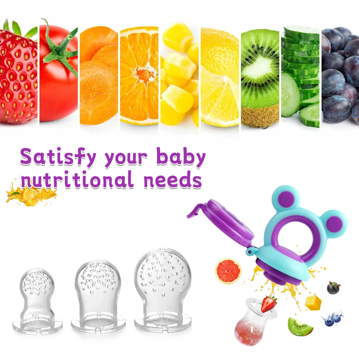 Baby Silicone Fruit and Vegetable Feeder