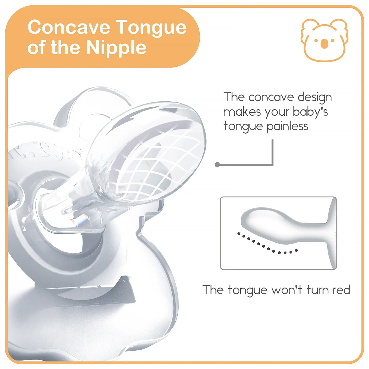 Koala Silicone Baby Pacifier Soother