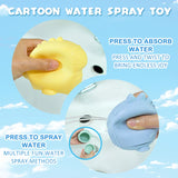 Silicone Dinosaur Bath Toy Squeezable Bathtub Toy