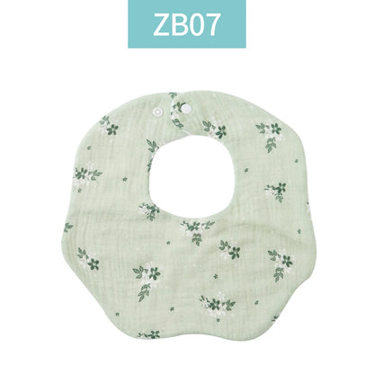 Crepe Cotton Muslin Baby Feeding Bib and Burp Cloth