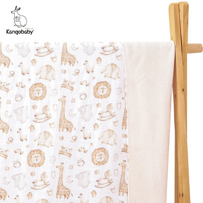 Waffle Baby Blanket Bamboo Cotton Quilt Large Size