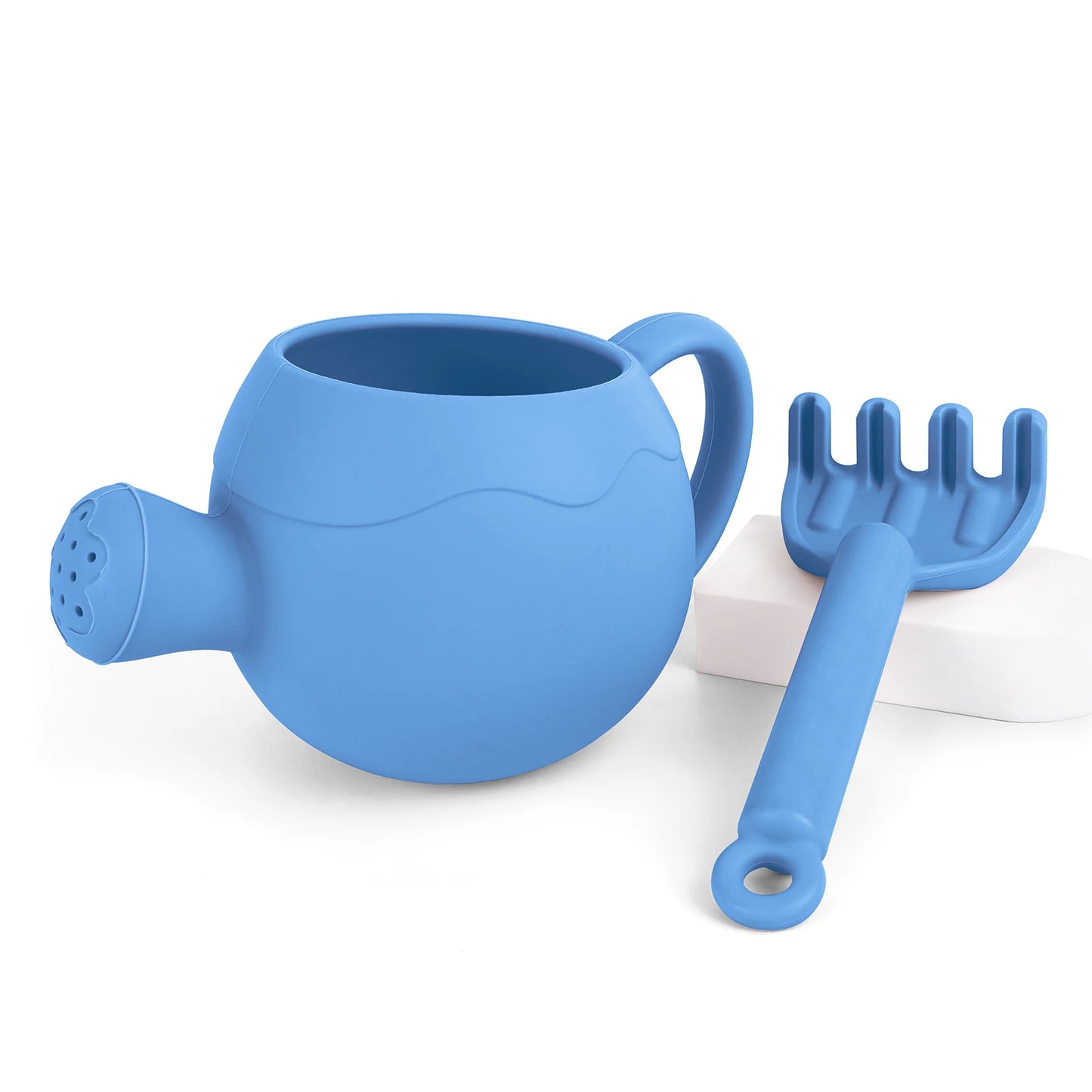 Silicone Beach Sand Toy Set with Bucket Shovel and Rake