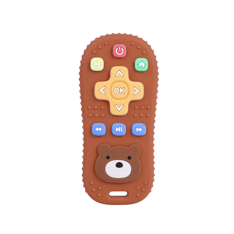 Baby Silicone TV Remote Teether Sensory Toy