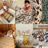 Multi Functional Muslin Swaddle Blanket Set for Newborn