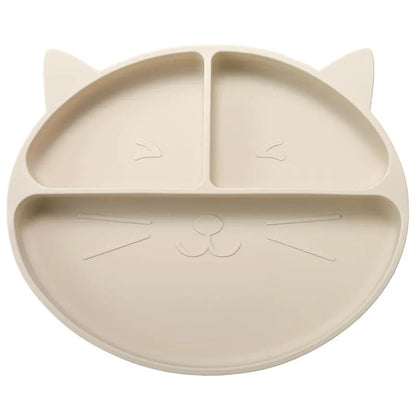 Baby Tableware Set Silicone Feeding Plate Bowl Spoon Fork