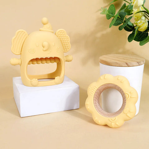 Silicone Animal Teether Toys for Infants