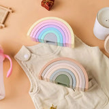 Silicone Rainbow Stacker Montessori Puzzle Toy for Kids