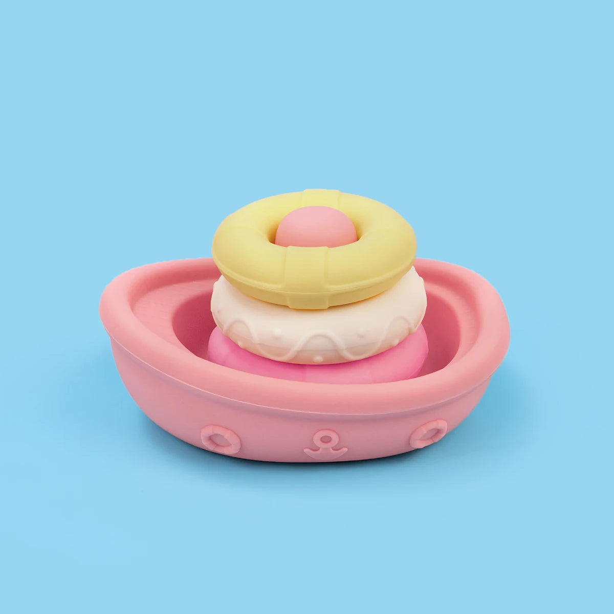 Silicone Floating Boat Bath Toys for Toddlers