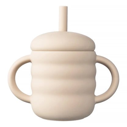 Silicone Baby Drinking Cup Portable Learning Hand Grip