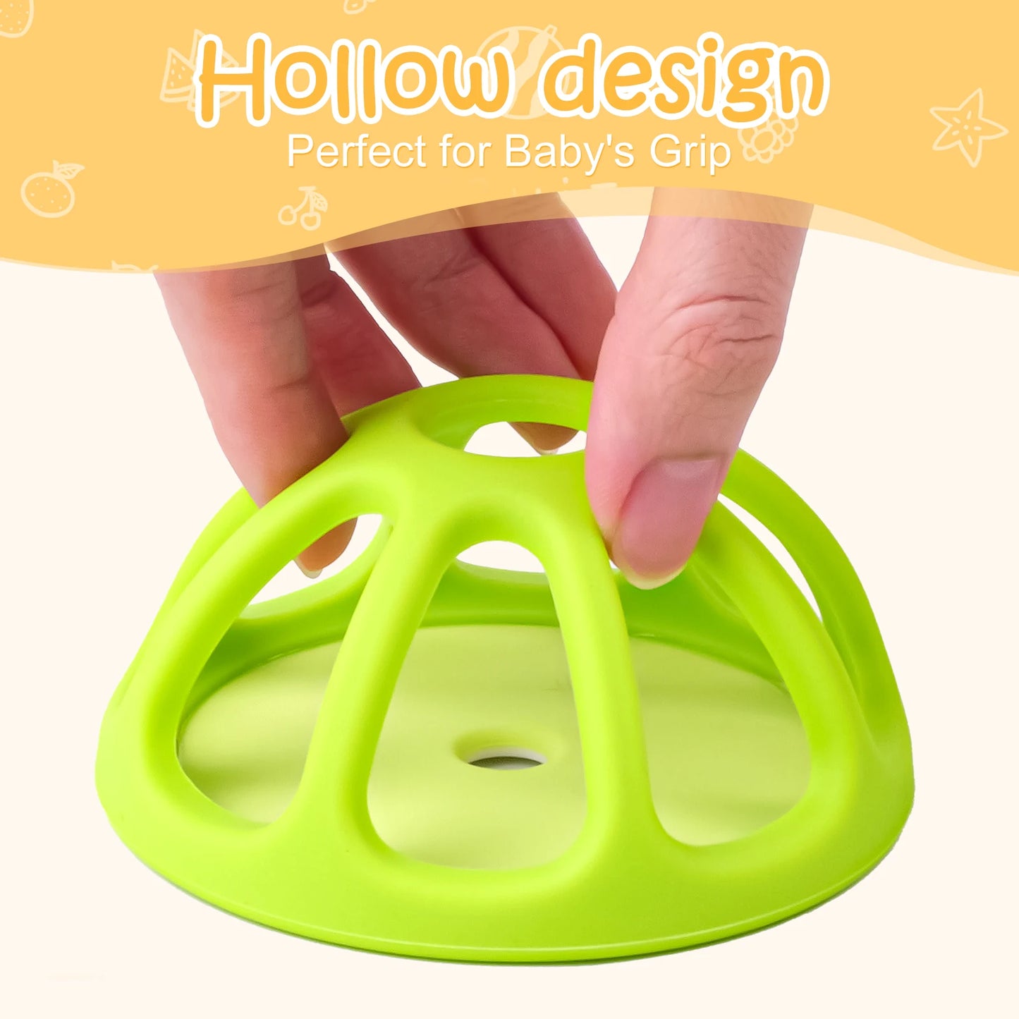 Baby Silicone Fruit Shaped Teether Ball