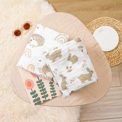Baby Muslin Swaddle Set Breathable Cotton Blankets