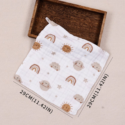 Bamboo Cotton Baby Muslin Towel and Burp Cloth Pack