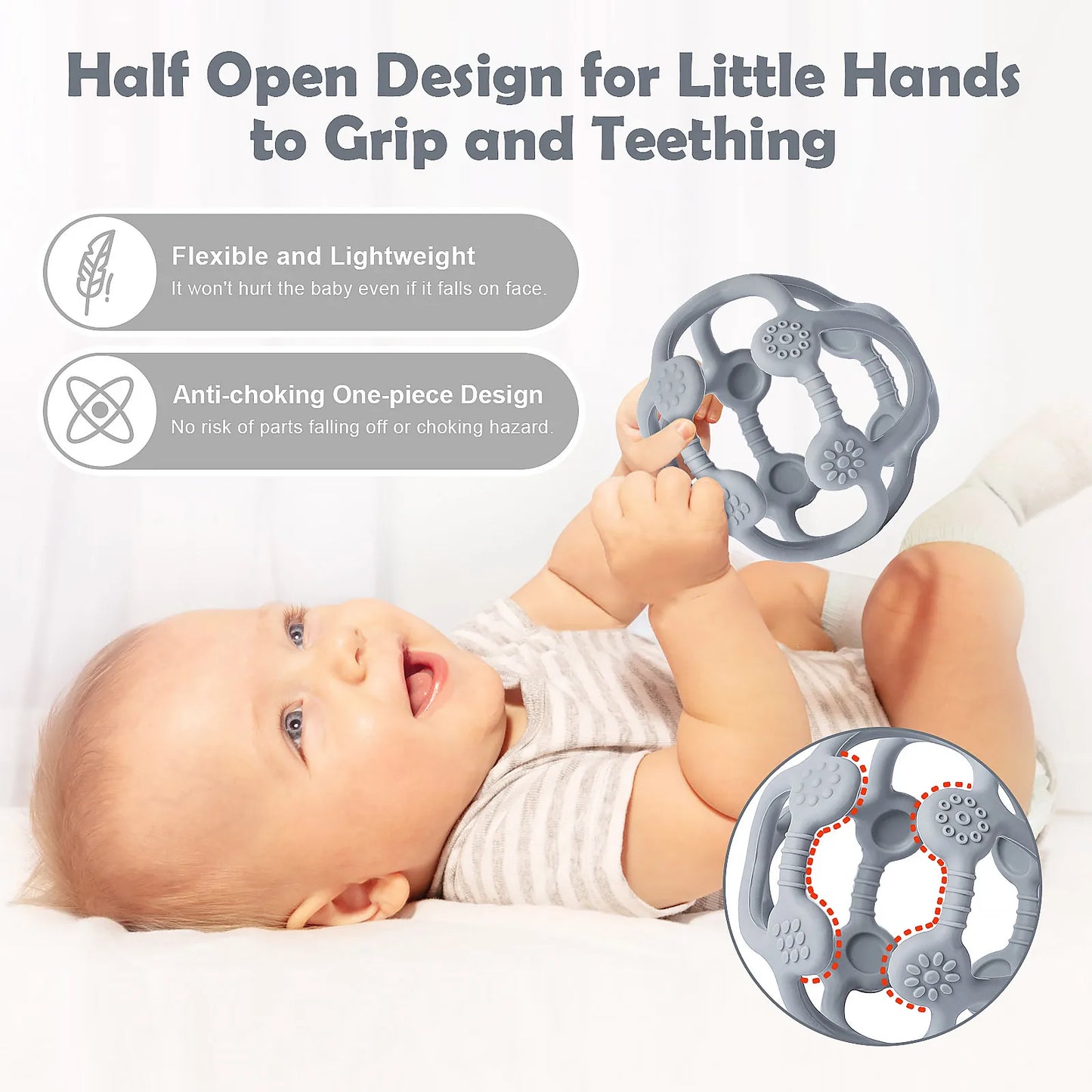 Silicone Baby Fidget Teether Toy