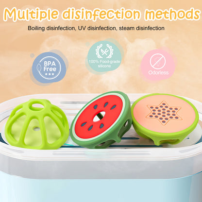 Baby Silicone Fruit Shaped Teether Ball