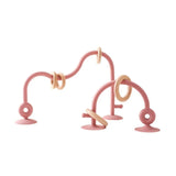Wooden Ring Teether with Silicone Toy for Newborns