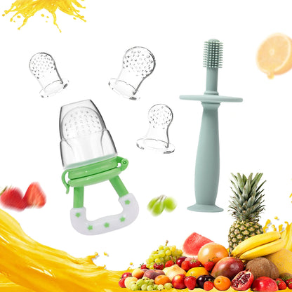 Baby Silicone Fruit Feeder with Cover