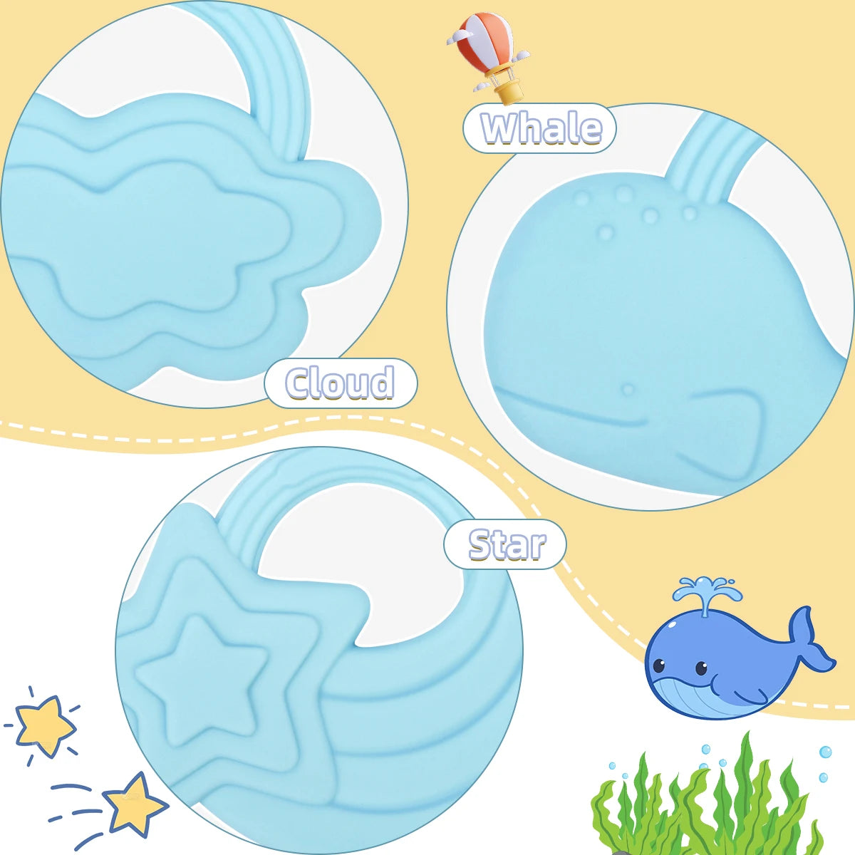 Baby Silicone Star Teether BPA Free
