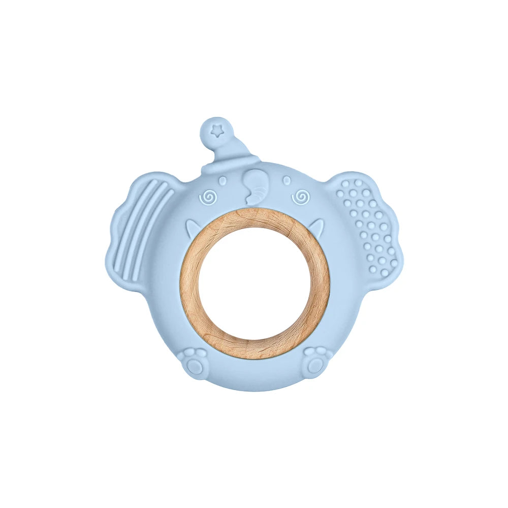 Silicone Frog and Deer Baby Teether Pendant