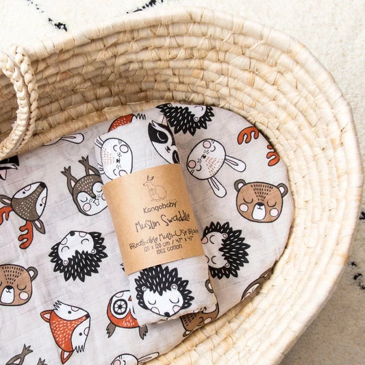 Muslin Swaddle Baby Blanket Soft Cotton Infant Wrap
