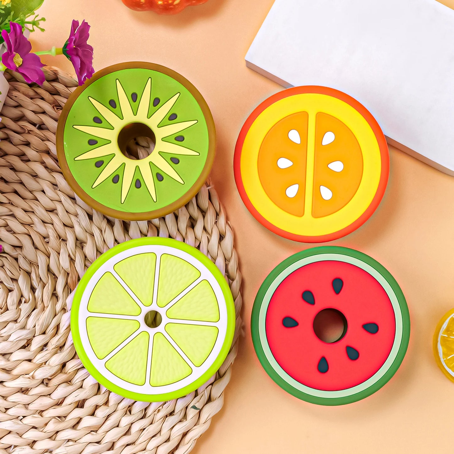 Baby Silicone Fruit Shaped Teether Ball