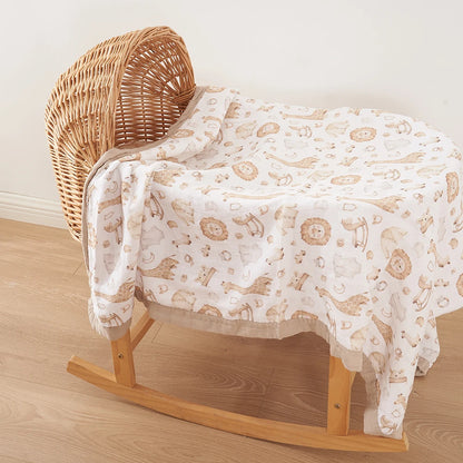 Thicker Bamboo Cotton Muslin Swaddle Baby Quilt