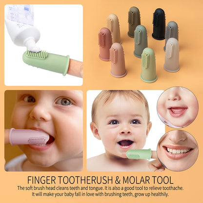 Baby Silicone Finger Toothbrush Set