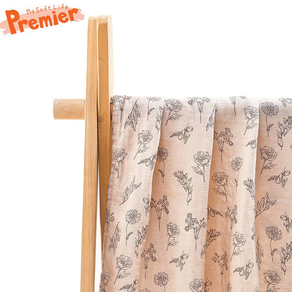 High Density Digital Print Muslin Swaddle Blanket