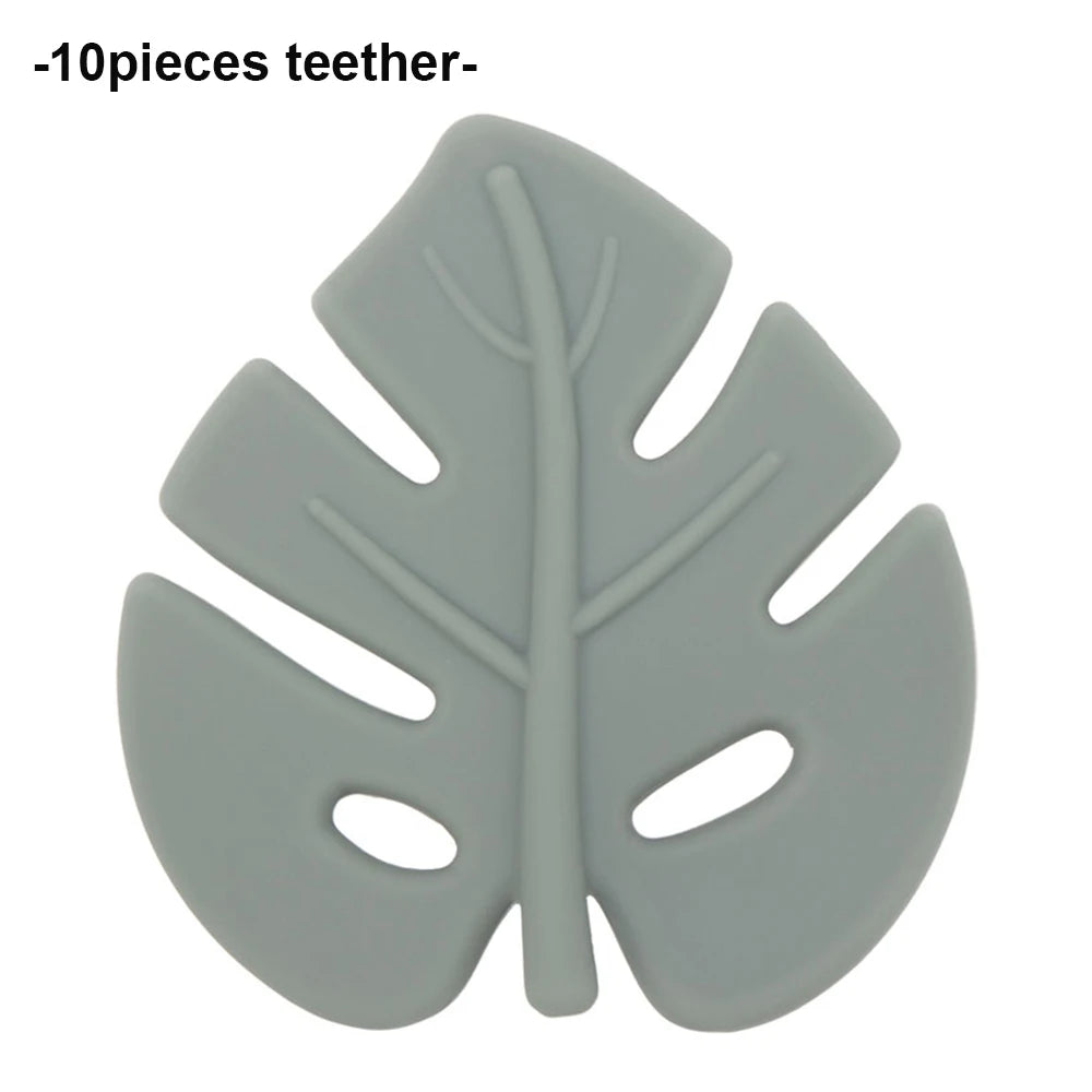 Baby Leaf Silicone Teether Set