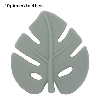 Baby Leaf Silicone Teether Set