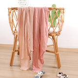 Bamboo Cotton Muslin Baby Swaddle Blanket Quilt