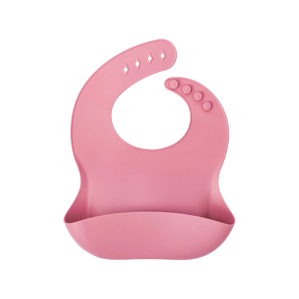 Silicone Baby Bib Waterproof Soft Feeding Burp Cloth