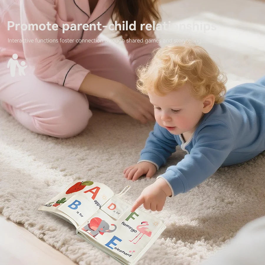 Baby Cloth Book Early Education English Word Learning Toy