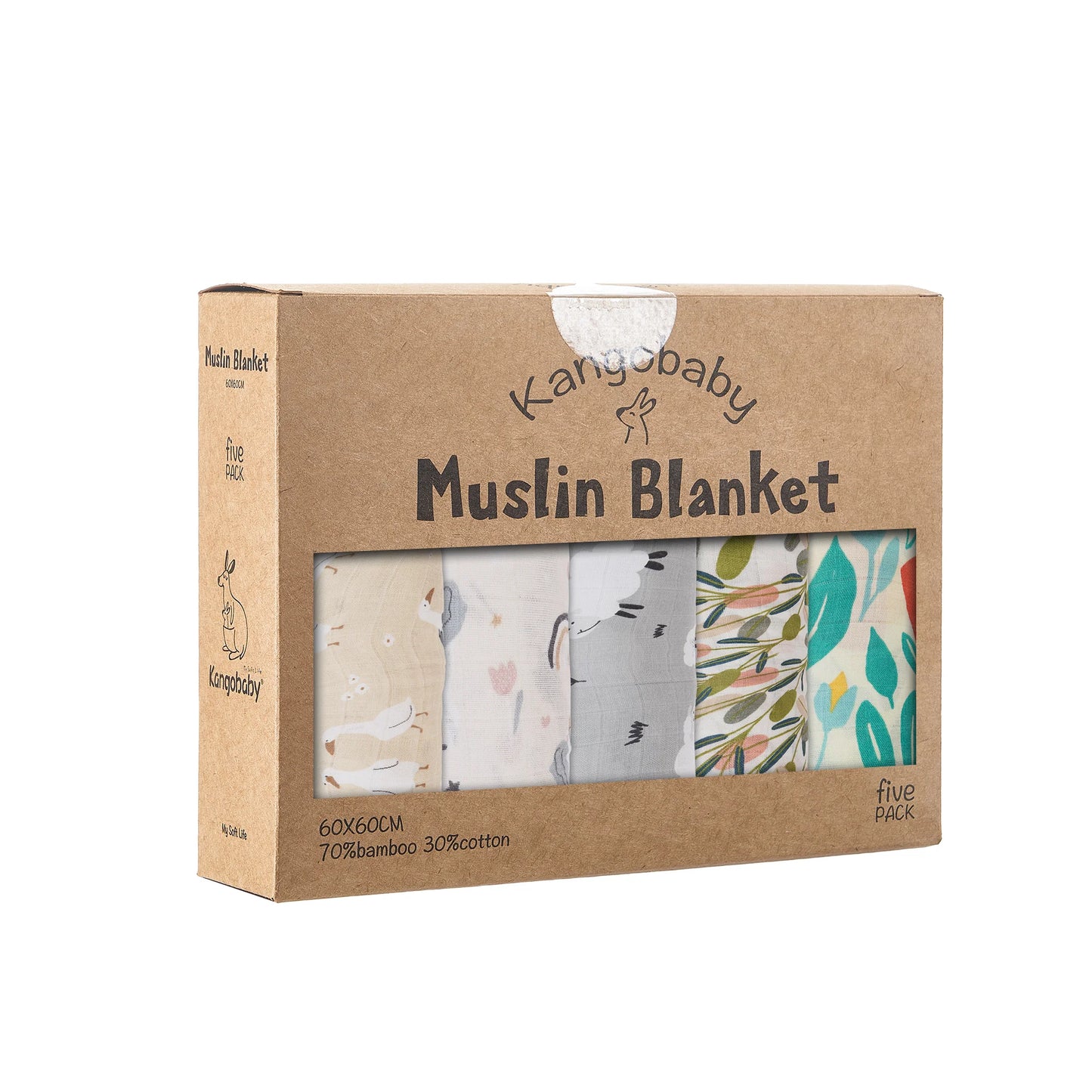Multifunctional Bamboo Cotton Baby Bib and Burp Cloth Set