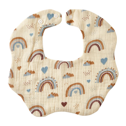 Crepe Cotton Muslin Baby Feeding Bib and Burp Cloth