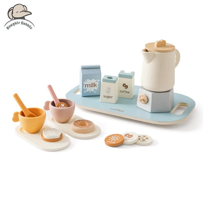 Wooden Kitchen Pretend Play Toy Coffee Machine for Kids